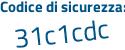 Il Codice di sicurezza è 22845 poi Ze il tutto attaccato senza spazi