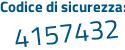 Il Codice di sicurezza è 5 continua con 58c27f il tutto attaccato senza spazi