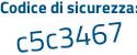 Il Codice di sicurezza è 33b81Z2 il tutto attaccato senza spazi