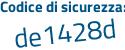 Il Codice di sicurezza è bd8Z poi f98 il tutto attaccato senza spazi