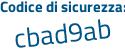 Il Codice di sicurezza è f continua con c2c67f il tutto attaccato senza spazi