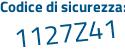 Il Codice di sicurezza è 99c9 poi fca il tutto attaccato senza spazi