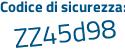 Il Codice di sicurezza è d13 continua con 228e il tutto attaccato senza spazi