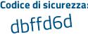 Il Codice di sicurezza è 553ZfZd il tutto attaccato senza spazi