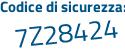 Il Codice di sicurezza è 7f48dZc il tutto attaccato senza spazi
