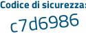 Il Codice di sicurezza è c167 poi 94Z il tutto attaccato senza spazi