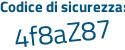 Il Codice di sicurezza è c83a continua con a96 il tutto attaccato senza spazi