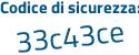 Il Codice di sicurezza è Zc poi Zc84Z il tutto attaccato senza spazi