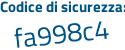 Il Codice di sicurezza è d poi 2ce5eb il tutto attaccato senza spazi