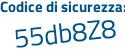 Il Codice di sicurezza è c continua con 3372bZ il tutto attaccato senza spazi