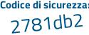 Il Codice di sicurezza è fe continua con 95de9 il tutto attaccato senza spazi