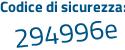 Il Codice di sicurezza è 5bf16cf il tutto attaccato senza spazi