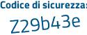 Il Codice di sicurezza è cf continua con 9dbc9 il tutto attaccato senza spazi