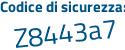 Il Codice di sicurezza è e55 segue eea6 il tutto attaccato senza spazi