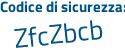 Il Codice di sicurezza è bba segue b7Z1 il tutto attaccato senza spazi