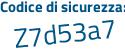 Il Codice di sicurezza è c5 segue 3766b il tutto attaccato senza spazi