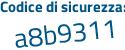 Il Codice di sicurezza è a42a continua con a9e il tutto attaccato senza spazi