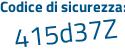 Il Codice di sicurezza è e1 segue b995e il tutto attaccato senza spazi