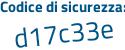 Il Codice di sicurezza è b45e4 poi e3 il tutto attaccato senza spazi