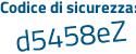 Il Codice di sicurezza è 27 segue 6b731 il tutto attaccato senza spazi