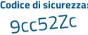 Il Codice di sicurezza è e continua con ba64b5 il tutto attaccato senza spazi