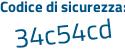 Il Codice di sicurezza è 896d996 il tutto attaccato senza spazi