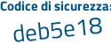 Il Codice di sicurezza è 5b43 segue 9cc il tutto attaccato senza spazi
