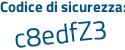 Il Codice di sicurezza è d segue d2987b il tutto attaccato senza spazi