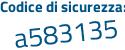 Il Codice di sicurezza è fe segue 17ZcZ il tutto attaccato senza spazi