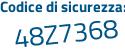 Il Codice di sicurezza è 662b3 poi 24 il tutto attaccato senza spazi