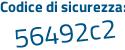 Il Codice di sicurezza è 8 continua con d513b4 il tutto attaccato senza spazi