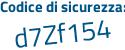 Il Codice di sicurezza è 16169ed il tutto attaccato senza spazi