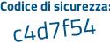 Il Codice di sicurezza è f5eff9d il tutto attaccato senza spazi