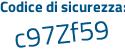 Il Codice di sicurezza è 13b3 poi 274 il tutto attaccato senza spazi