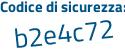Il Codice di sicurezza è 72 poi 2b55Z il tutto attaccato senza spazi