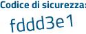 Il Codice di sicurezza è a12 segue 8553 il tutto attaccato senza spazi