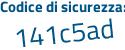 Il Codice di sicurezza è 68f3 continua con 11d il tutto attaccato senza spazi
