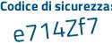 Il Codice di sicurezza è be continua con 37ced il tutto attaccato senza spazi