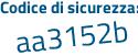 Il Codice di sicurezza è 2b73 segue 9ca il tutto attaccato senza spazi