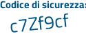 Il Codice di sicurezza è 6d74 poi fbc il tutto attaccato senza spazi
