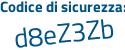 Il Codice di sicurezza è d2 continua con dabZa il tutto attaccato senza spazi