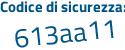 Il Codice di sicurezza è 192 poi d68Z il tutto attaccato senza spazi