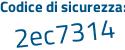Il Codice di sicurezza è 4c8e8c4 il tutto attaccato senza spazi