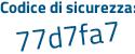 Il Codice di sicurezza è e2ee511 il tutto attaccato senza spazi