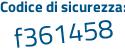 Il Codice di sicurezza è c5 segue c3ffe il tutto attaccato senza spazi