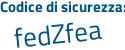 Il Codice di sicurezza è a354179 il tutto attaccato senza spazi