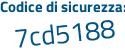 Il Codice di sicurezza è 447 poi Z86f il tutto attaccato senza spazi