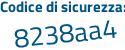 Il Codice di sicurezza è c43 continua con f3a2 il tutto attaccato senza spazi