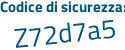 Il Codice di sicurezza è d segue 6d52cb il tutto attaccato senza spazi