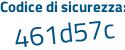 Il Codice di sicurezza è efZda94 il tutto attaccato senza spazi